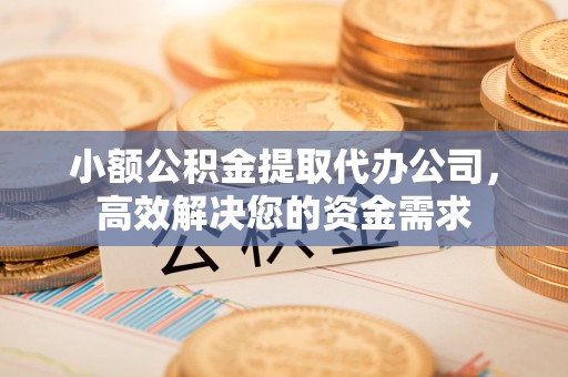 蒙城小额公积金提取代办公司，高效解决您的资金需求